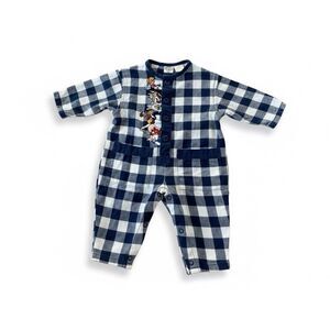 Vintage 1994 Warner Bros ACME Baby Looney Tunes Embroidered Romper Size 6 Mos